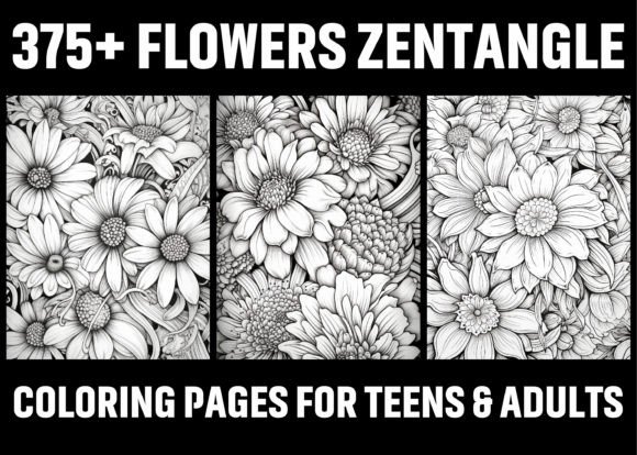Download 375+ Flowers Zentangle Coloring Pages - Coloring Collection