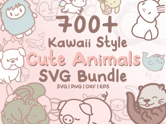 Download 700+ Kawaii Animals SVG Illustrations - K Collection