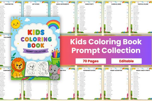 Download Kids Coloring Book Prompt Collection - K Collection