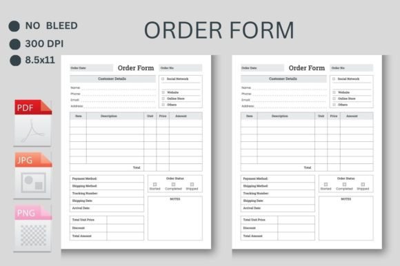 Download Order Form Logbook Kdp Interior - K Collection