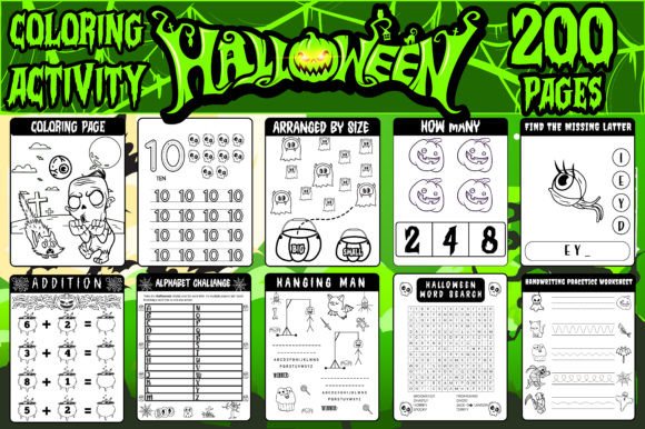 Download Halloween Activity Pages for Kids - K Collection