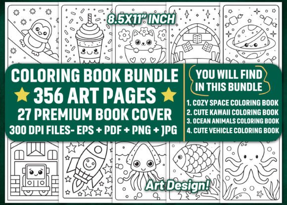 Download COLORING BOOK BUNDLE for KIDS - KDP - K Collection