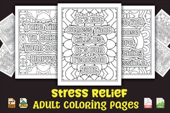 Download Stress Relief Coloring Book Pages - K Collection