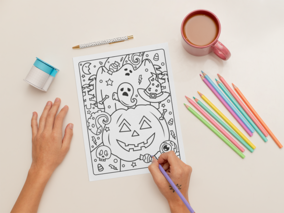 Download Halloween Coloring Page for Adults #1 - Coloring Collection