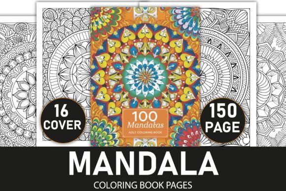 Download Relaxing Mandalas: Adult Coloring Book - K Collection