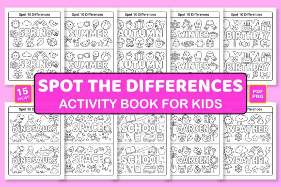 Download Spot the Differences Book for Kids - K Collection