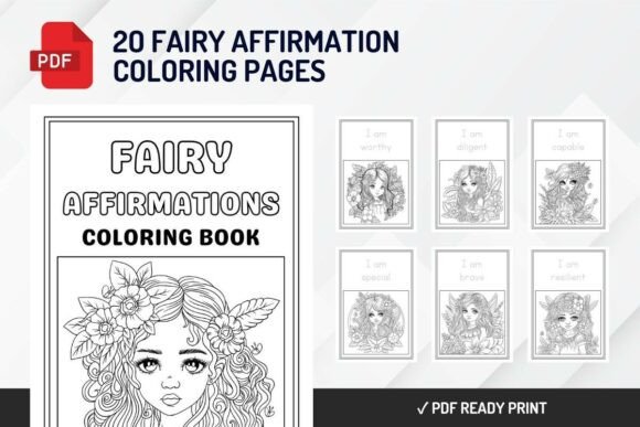 Download 20 Fairy Affirmations Coloring Pages - Coloring Collection