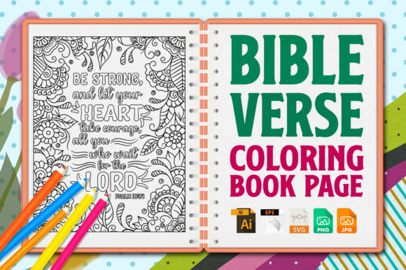 Download Bible Verse Coloring Pages &amp; Books - K Collection