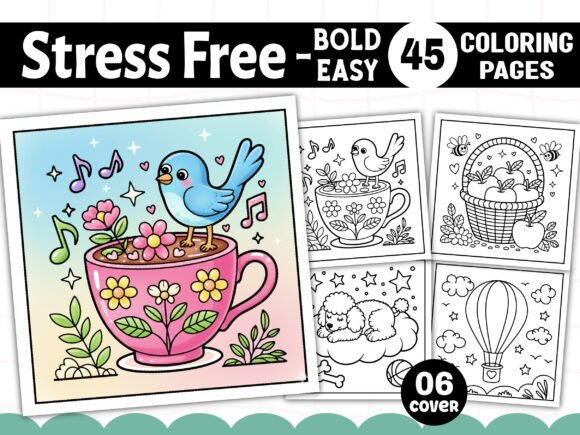 Download Bold Easy Stress Relief Coloring Pages - Coloring Collection