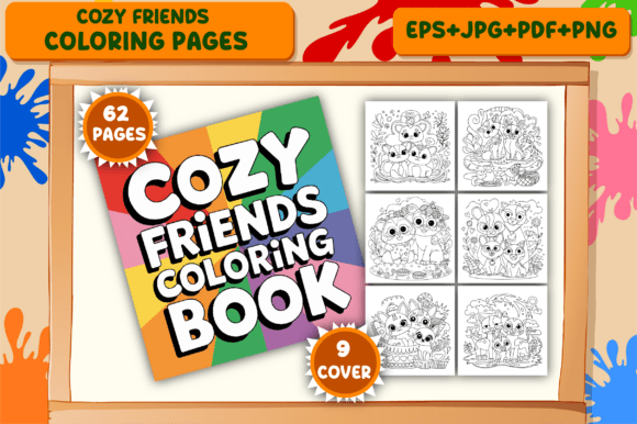 Download Cozy Friends Coloring Pages for Adults - Coloring Collection