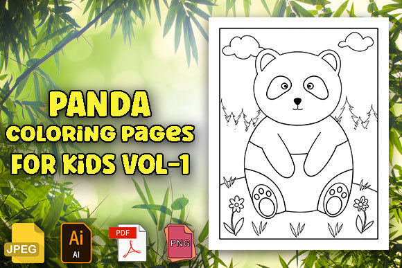 Download Panda Coloring Pages for Kids Vol 1 - K Collection