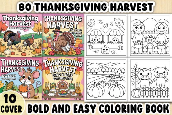 Download 80 Thanksgiving Harvest Coloring Pages - K Collection