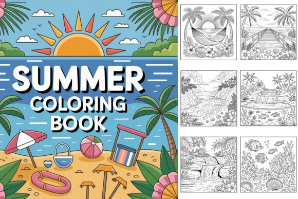 Download Summer Coloring Page for Adults - Coloring Collection
