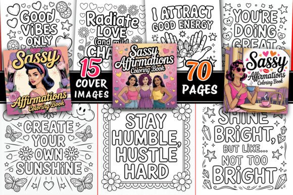 Download Sassy Affirmations Coloring Pages - Coloring Collection