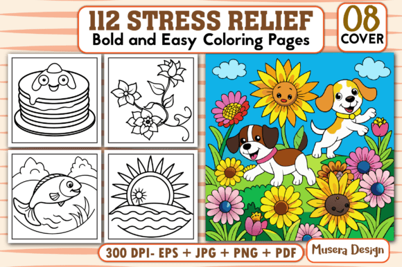 Download Bold &amp; Easy Stress Relief Coloring Pages - Coloring Collection