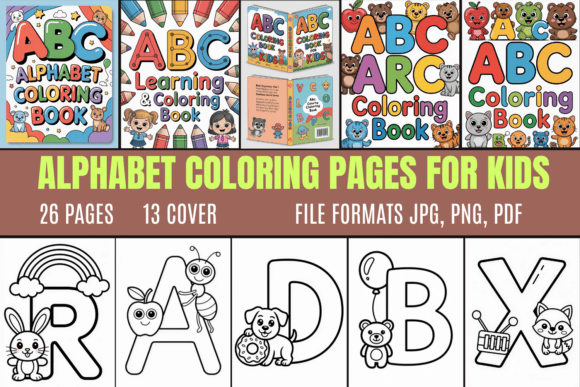 Download Alphabet Coloring Pages Book for Kids - K Collection