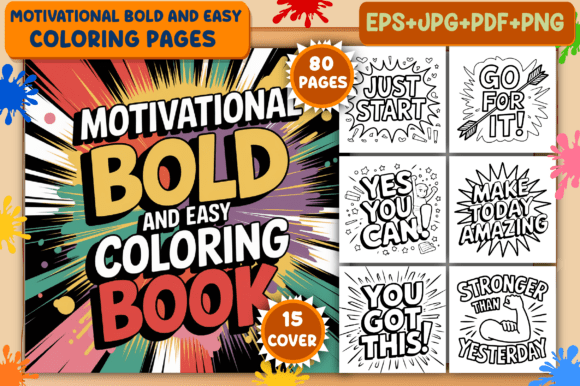 Download Motivational Bold &amp; Easy Coloring Pages - Coloring Collection