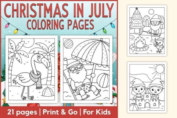 Download Christmas in July Coloring Pages - Coloring Collection