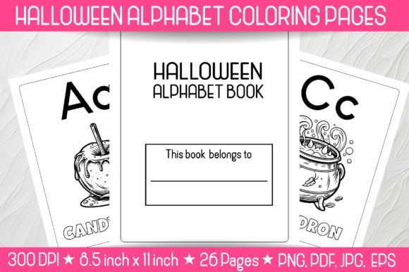 Download Halloween Alphabet Coloring Pages - Coloring Collection