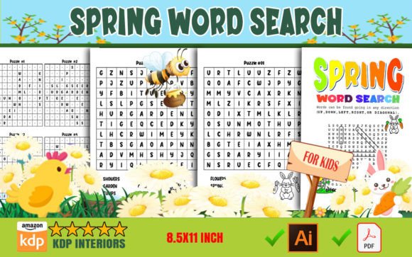 Download Spring Word Search for Kids - K Collection