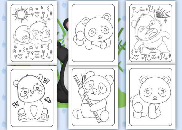 Download Cute Panda Coloring Pages for Kids - K Collection