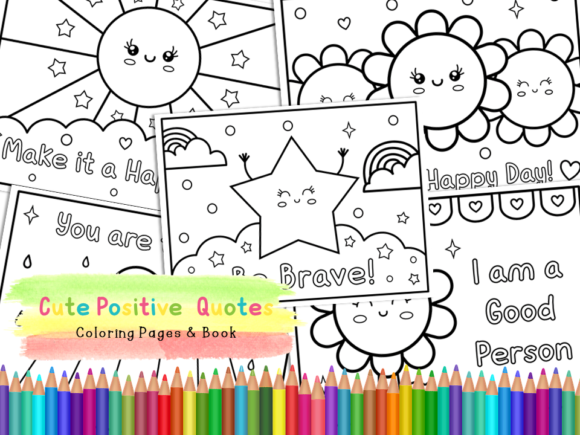 Download Cute Positive Quotes Coloring Pages 2 - Coloring Collection