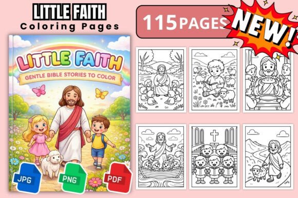 Download Little Faith Bible Coloring Book - K Collection