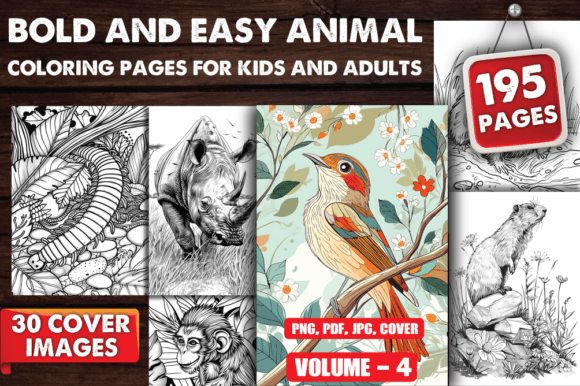Download Bold and Easy Animal Coloring Pages V-04 - Coloring Collection