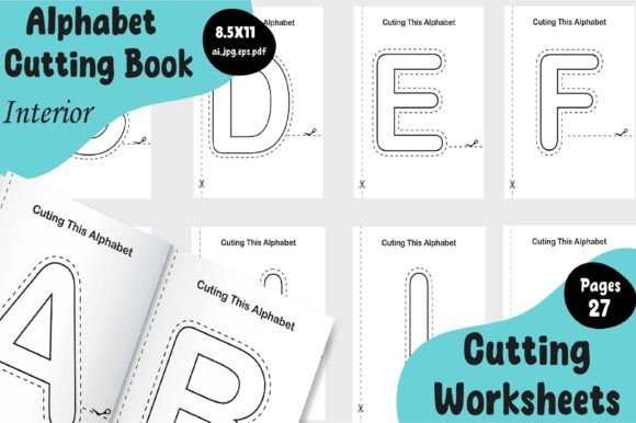Download Alphabet Scissor Skills Book - K Collection