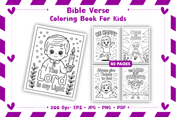 Download Bible Verse Coloring Book for Kids - K Collection