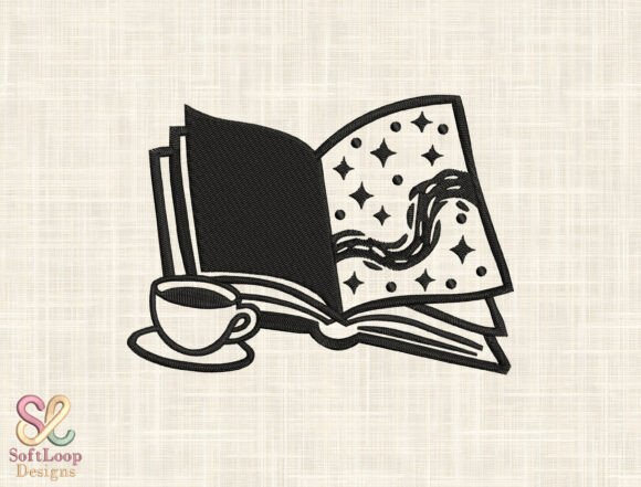 Download Magic Book Embroidery Design - K Collection