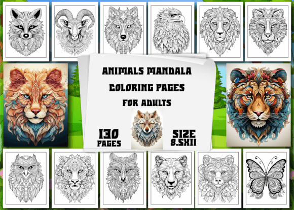 Download Animals Mandala Coloring Pages for Adult - Coloring Collection