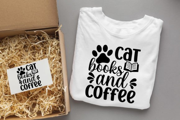 Download Cat Books and Coffee /Book Design - K Collection