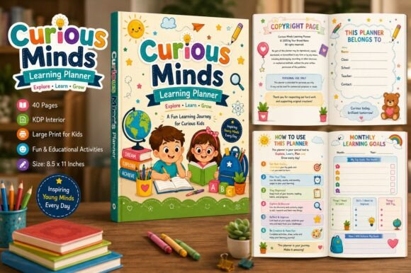 Download Curious Minds Learning Planner for Kids - K Collection