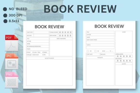 Download Book Review Printable – KDP Interior - K Collection