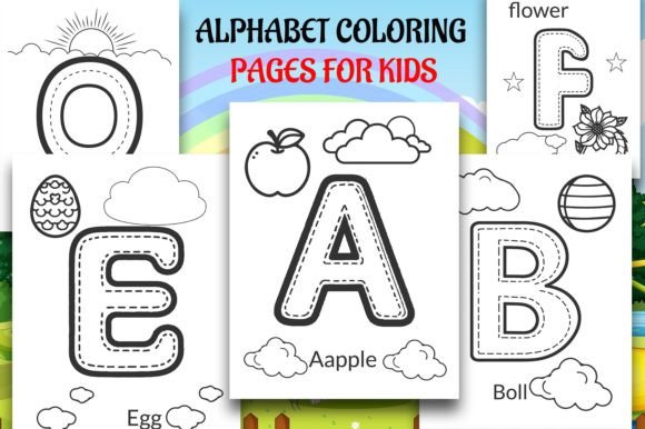 Download Alphabet Coloring Pages for Kids - K Collection