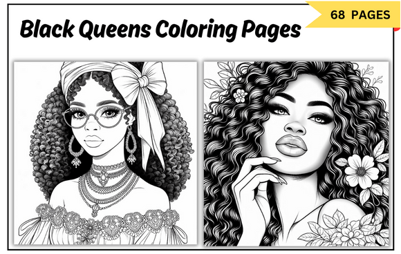 Download Black Queens Coloring Pages - K Collection
