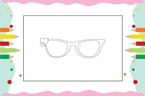 Download SunGlasses Coloring Pages for Kid - K Collection