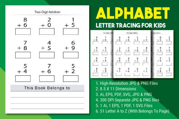 Download Addition Math Activity Worksheets - K Collection