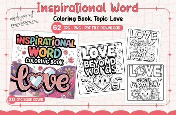 Download Love Inspirational Word Coloring Book - K Collection