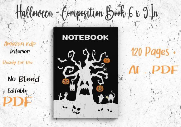 Download KDP Halloween Composition Notebook - K Collection