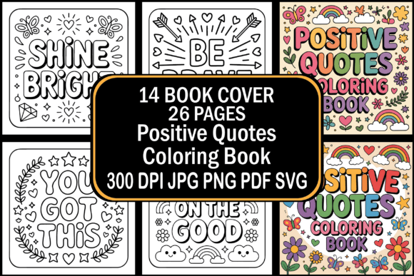 Download Positive Quotes Coloring Book - K Collection