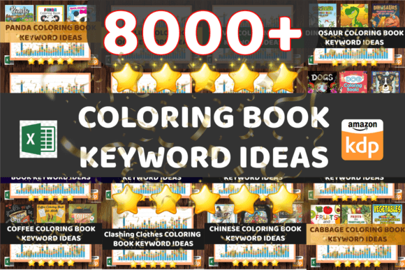 Download 8000+ KDP COLORING BOOK KEYWORD IDEAS - K Collection