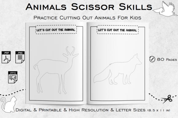 Download Animals Scissor Skills | Activity Book. - K Collection