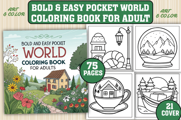 Download Bold &amp; Easy Pocket World Coloring Pages - K Collection
