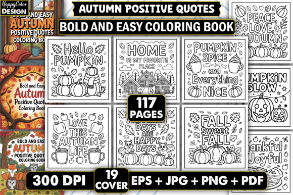 Download Autumn Positive Quotes Coloring Pages - Coloring Collection