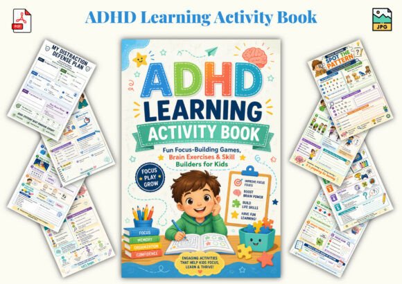 Download ADHD Learning Activity Book - K Collection