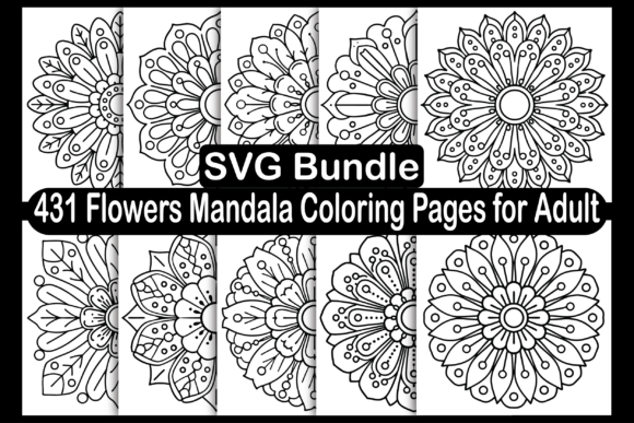 Download Flowers Mandala Coloring Pages for Adult - Coloring Collection