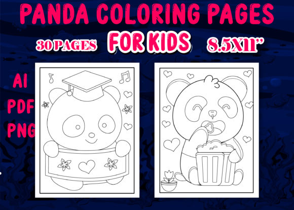 Download Panda Coloring Pages for Kids - K Collection