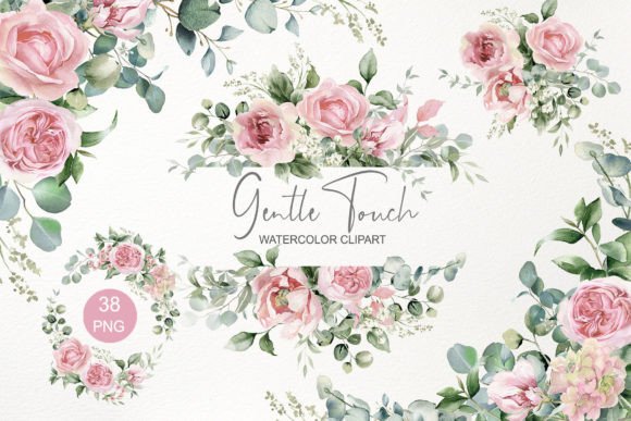 Download Pink Floral Clipart. Watercolor Flowers - K Collection